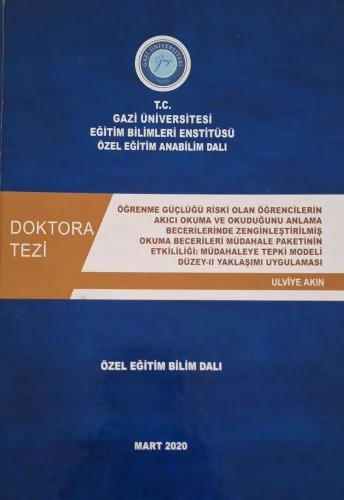 Dr. Ulviye Akın Doktora Tezi
